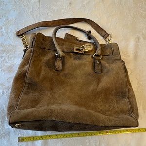 Michael Kors brown suede tote